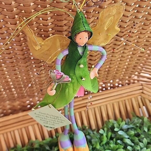 Rare Silvestri SWEET PEA Fairy Ornament - Picture 14 of 17